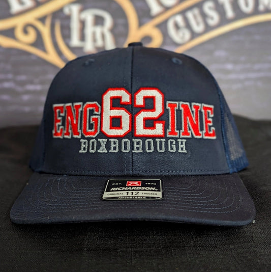 custom embroidered firefighter hat with department lettering