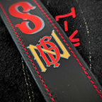 Firefighter radio strap and anti sway setup ready for use