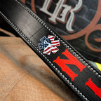 Firefighter radio strap with included anti sway and bucket