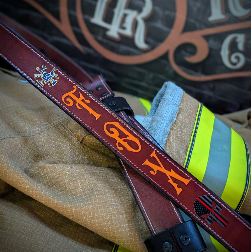 Firefighter radio strap with anti sway and bucket included