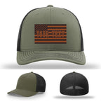Variant hat showing custom flag leather patch example