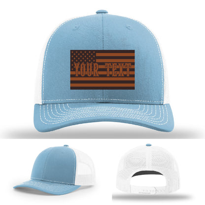 Firefighter hat variant with professional flag patch