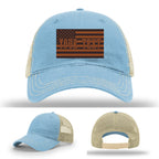 Custom hat variant showing flag patch example