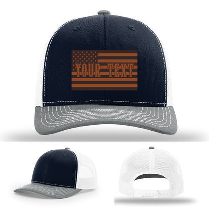 Station hat variant with durable flag patch