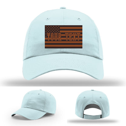 Firefighter hat variant with custom flag layout