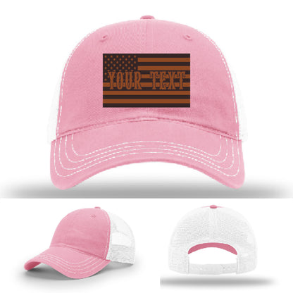 Variant custom hat with durable flag patch