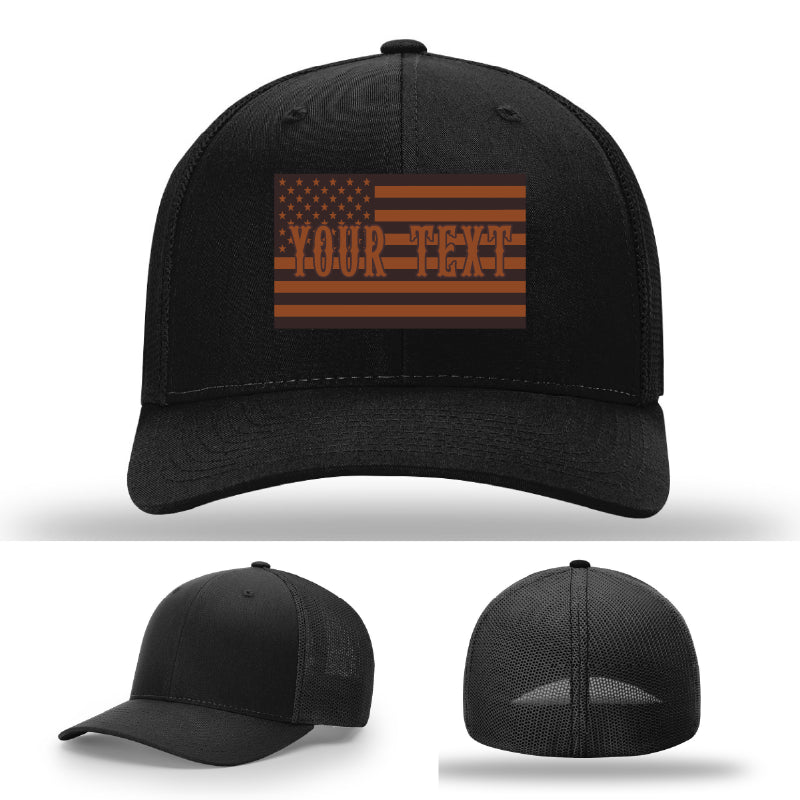 Station hat variant with professional flag patch