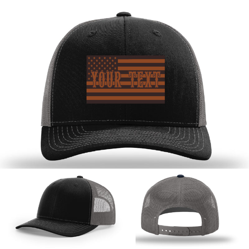 Firefighter hat variant with bold flag layout