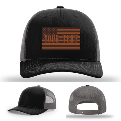 Firefighter hat variant with bold flag layout