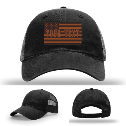 Variant station hat with clean flag patch