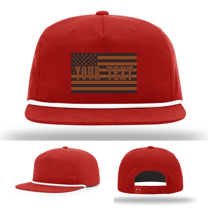 Firefighter station hat variant with clean flag patch
