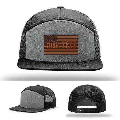 Firefighter hat variant showing durable flag patch