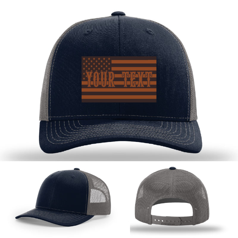 Firefighter hat variant with clean flag patch