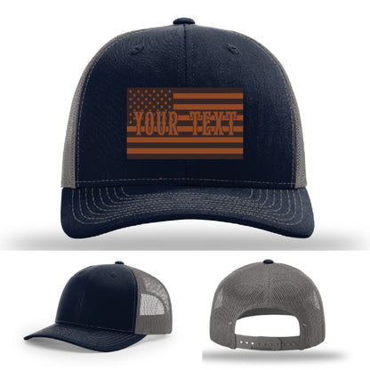 Firefighter hat variant with clean flag patch