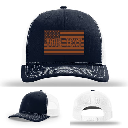 Custom station hat variant with flag layout