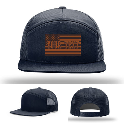 Firefighter hat variant with bold flag patch