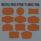 Patch shape options for custom leather patch hats