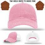 Custom firefighter hat with two shield patch design examples