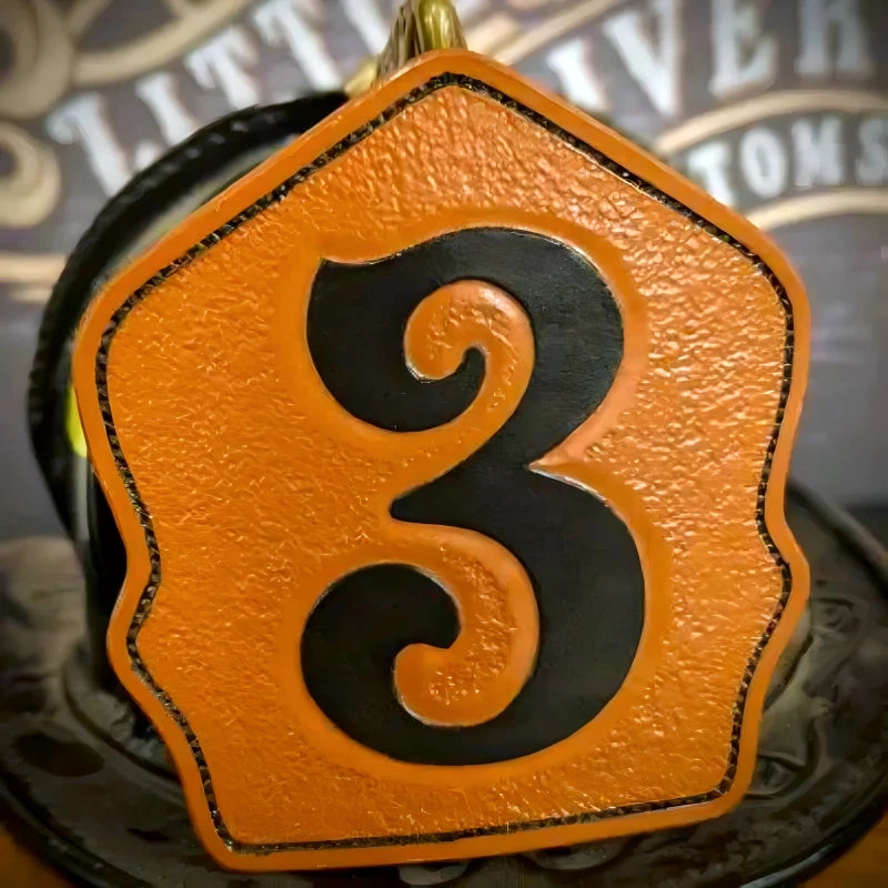 fire helmet shield displayed with a confident firefighter tone