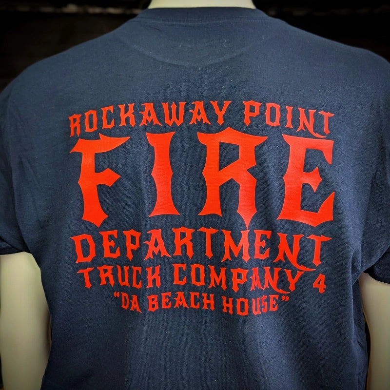 Custom fire department apparel shirt designed for firefighters with durable print