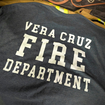 Firefighter station shirt customized with logo for professional department apparel use