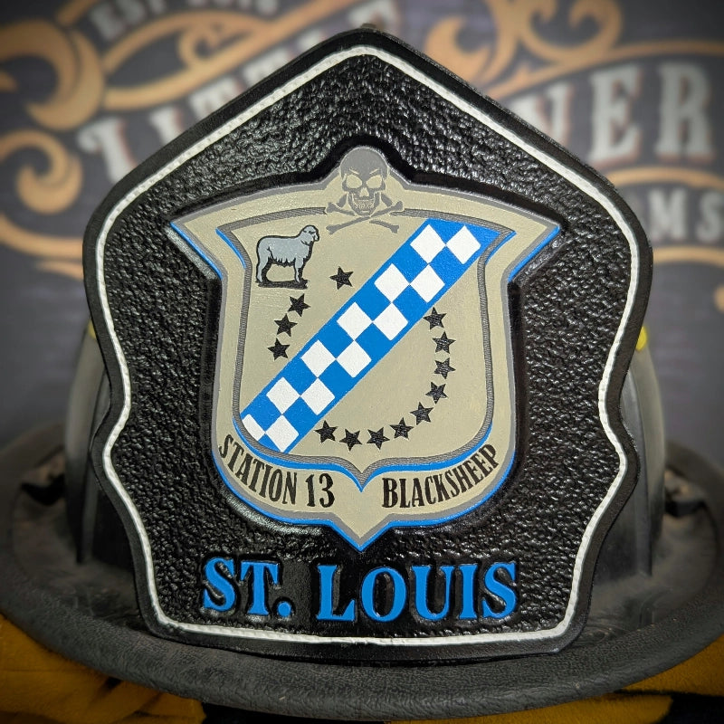 leather firefighter helmet shield built outside standard designs