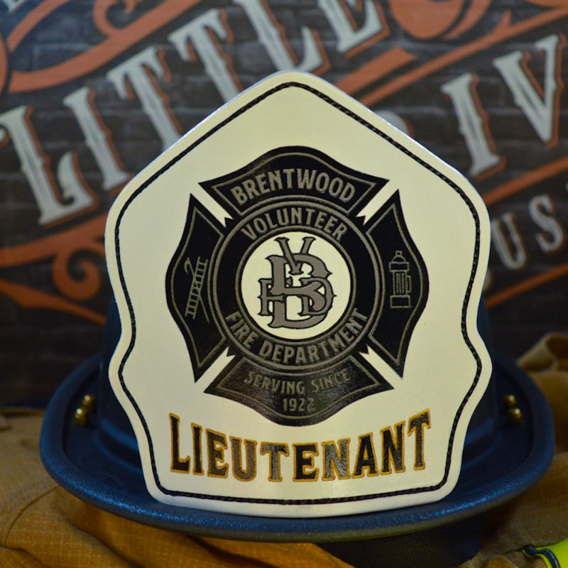 leather firefighter helmet shield built for individual crews