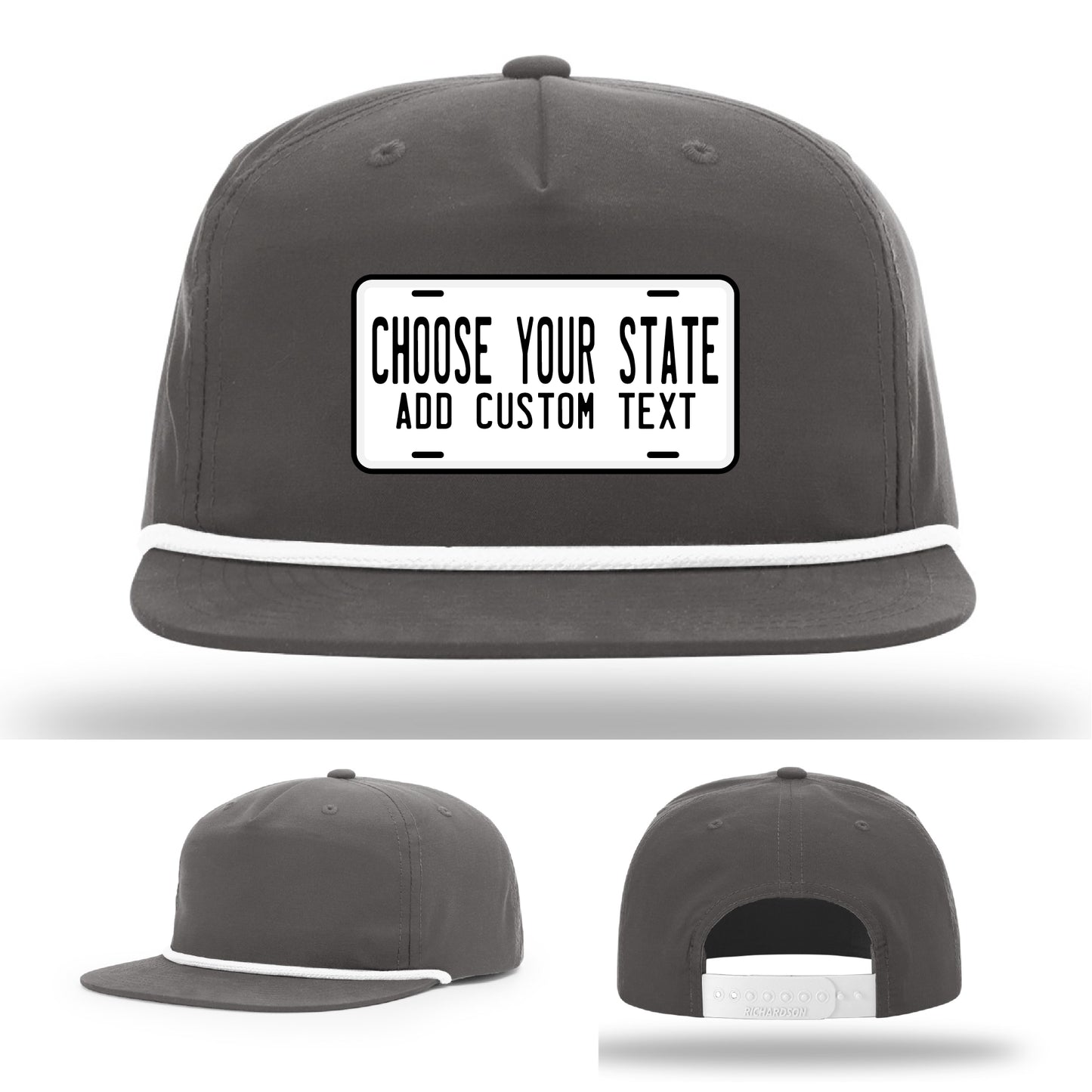 Custom leather patch hat for departments clubs or travel memories