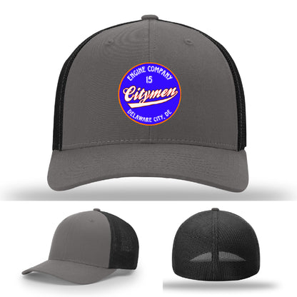 Delaware City Engine 15 firefighter hat custom department hat