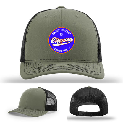 Delaware City Engine 15 fire company hat firefighter department