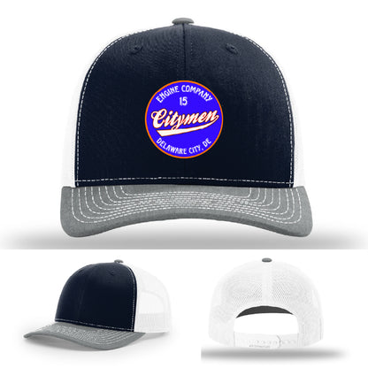 Delaware City Engine 15 firefighter hat fire department design