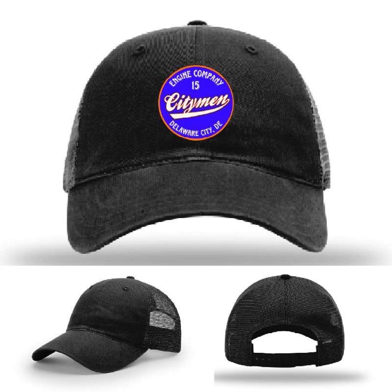 Delaware City Engine 15 firefighter hat department design