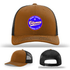 Delaware City Engine 15 firefighter hat custom leather patch