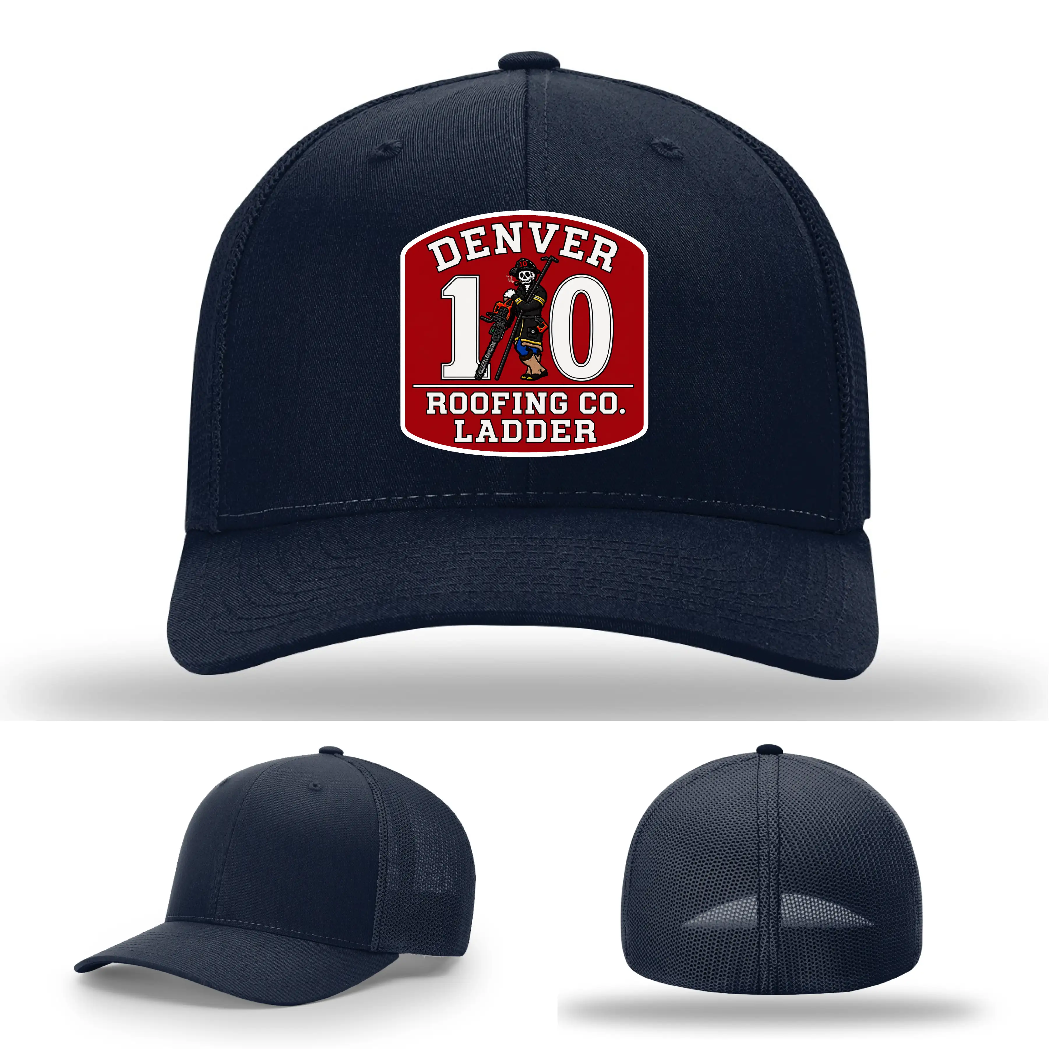 Denver Fire Roofing Company leather patch hat