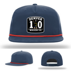Denver North Carolina firefighter leather patch hat