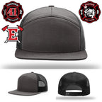 Firefighter hat with axes patch representing Edinburgh Fire