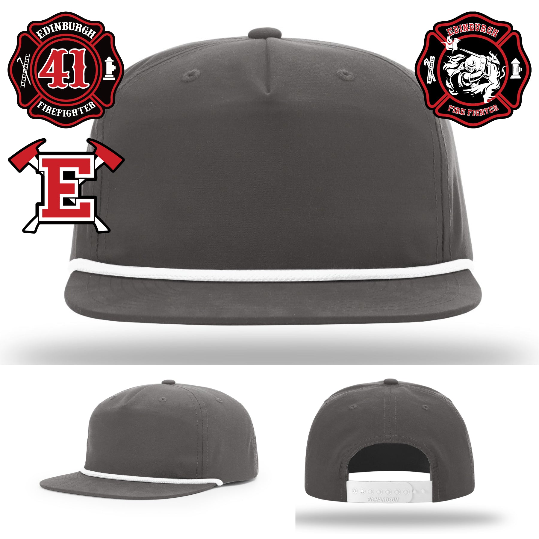 Firefighter hat showing Edinburgh Fire pride and tradition