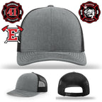 Edinburgh Fire Department Knight design leather patch hat