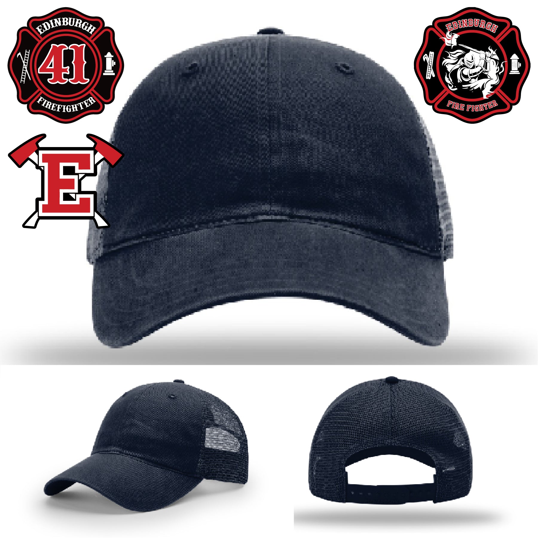Custom firefighter hat for Edinburgh Fire crews and gifts