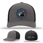 Effingham Fire Rescue custom leather firefighter hat design