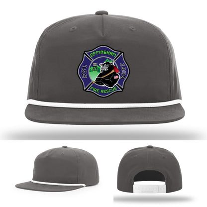 Station crew firefighter hat with Effingham Fire Rescue patch
