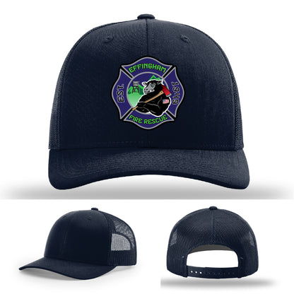 Effingham Fire Rescue firefighter station logo patch hat