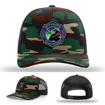 Effingham Fire Rescue firefighter hat designed for station pride