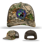 Custom firefighter hat with Effingham Fire Rescue patch artwork
