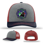 Effingham Fire Rescue firefighter hat with custom crafted patch