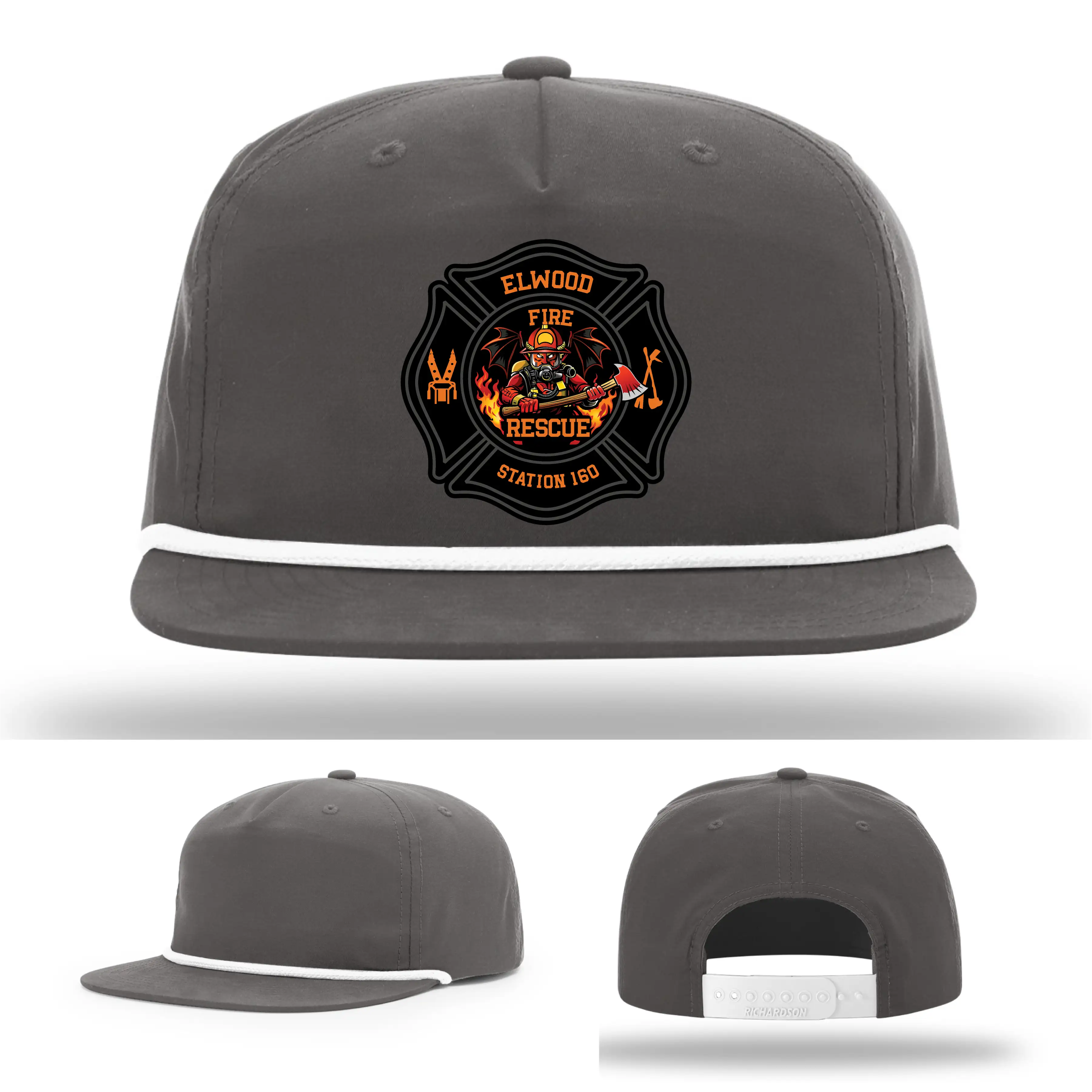 Elwood Fire Rescue leather hat for department members