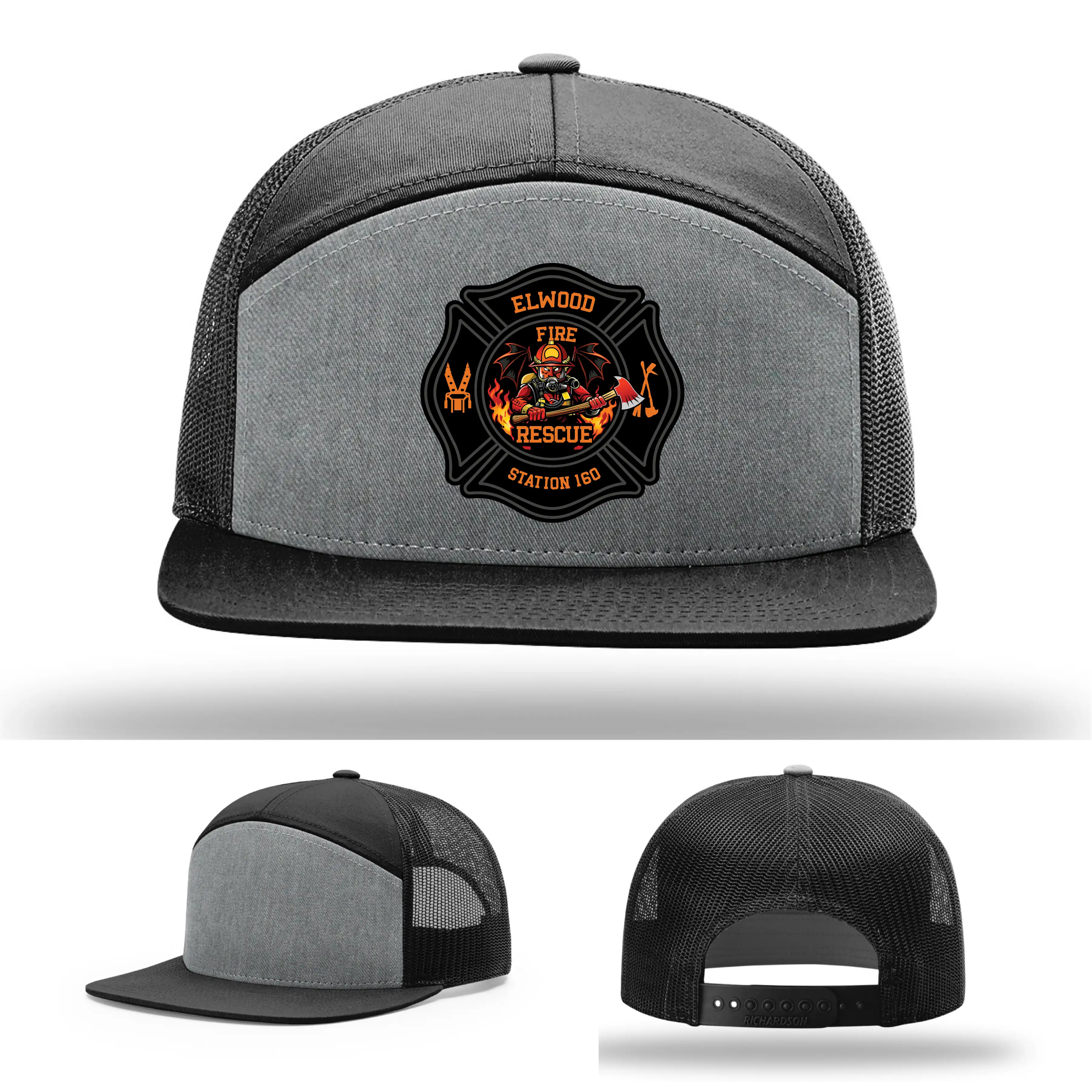 Elwood Fire Rescue mesh back firefighter hat