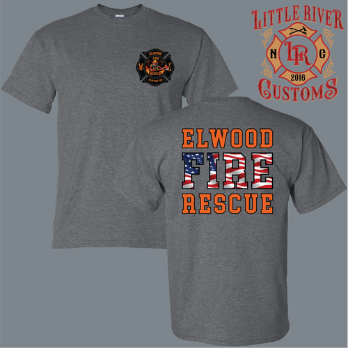 Elwood Fire Rescue T-shirt for firefighters and supporters