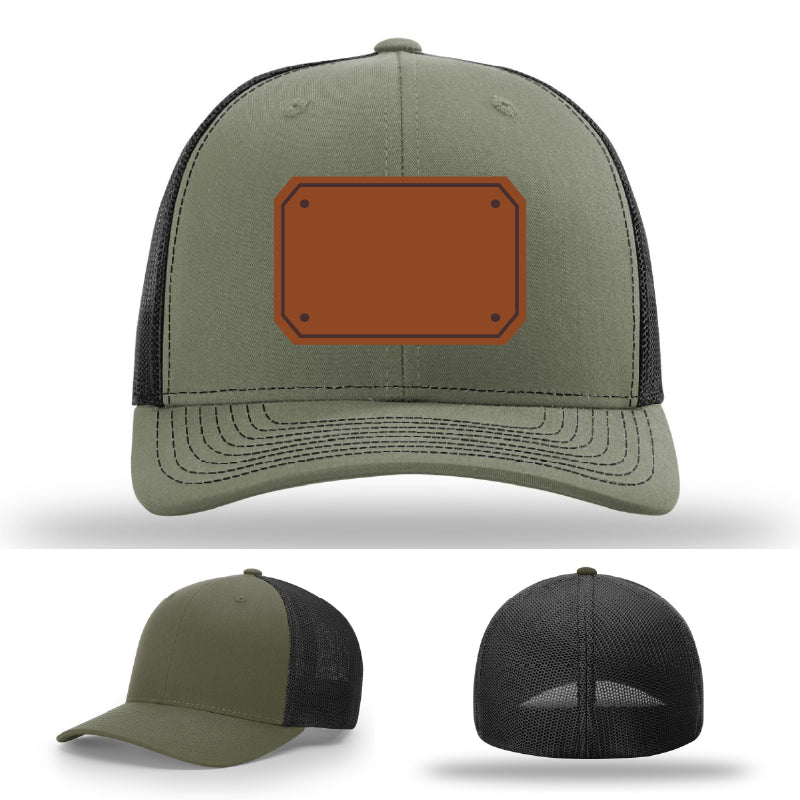 Custom EMS hat with leather patch variant for crews