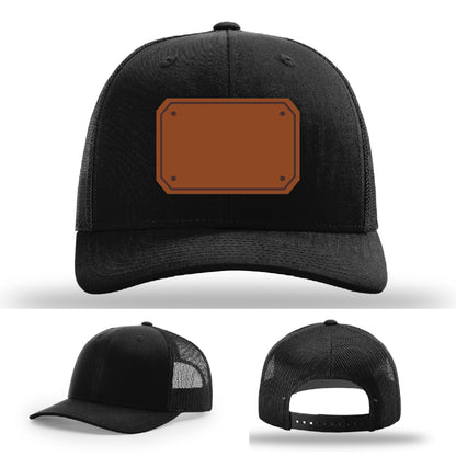 Paramedic duty hat variant with passport style leather patch layout